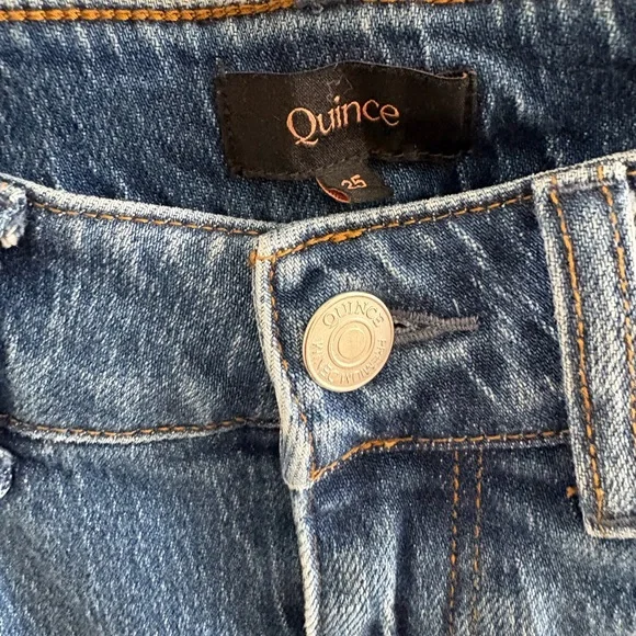 Quince Bella Stretch Relaxed Straight Jeans in Size 25 - Picture 3 of 5